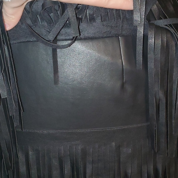 FOREVER 21 Black Leather Skirt/Size Small - Picture 3 of 5